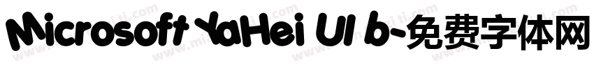 Microsoft YaHei UI b字体转换